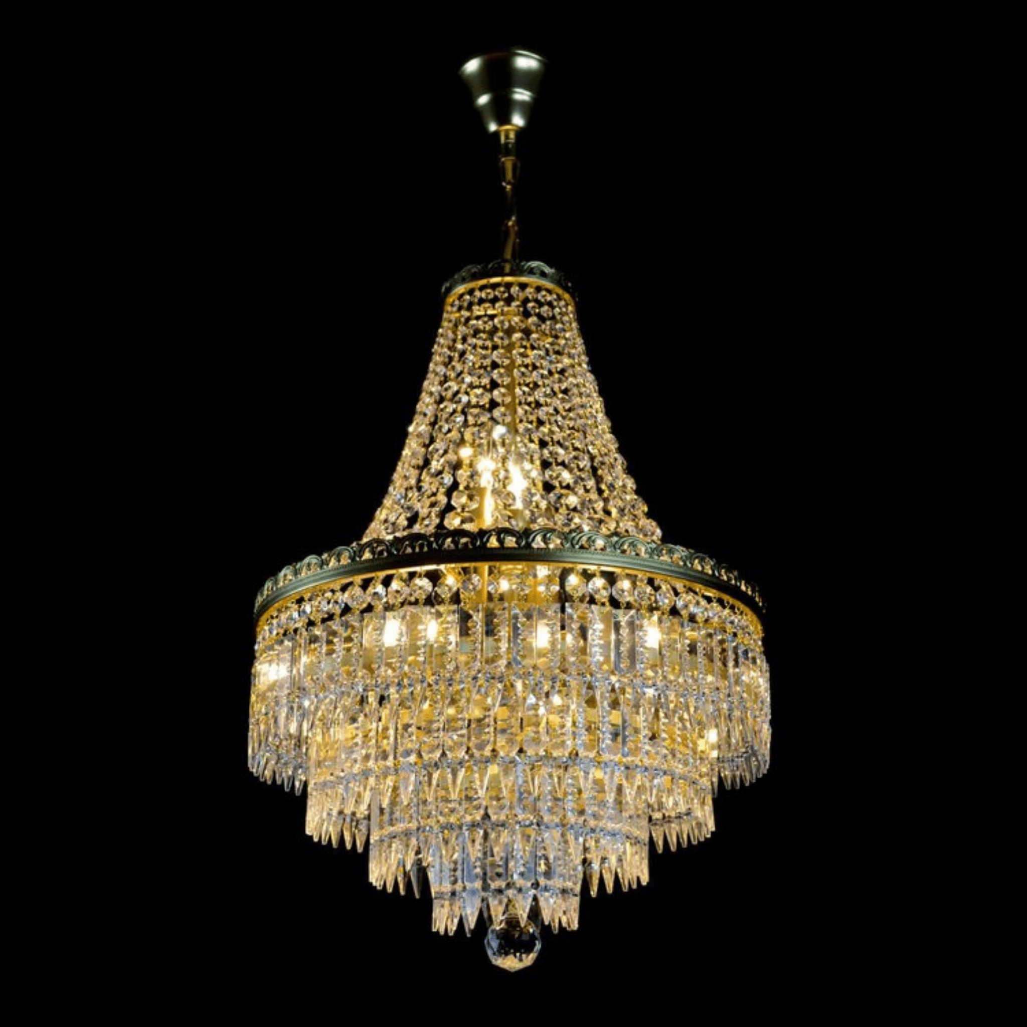 York 9 Crystal Glass Chandelier - Wranovsky - Luxury Lighting BoutiqueTraditional Crystal ChandeliersWranovsky