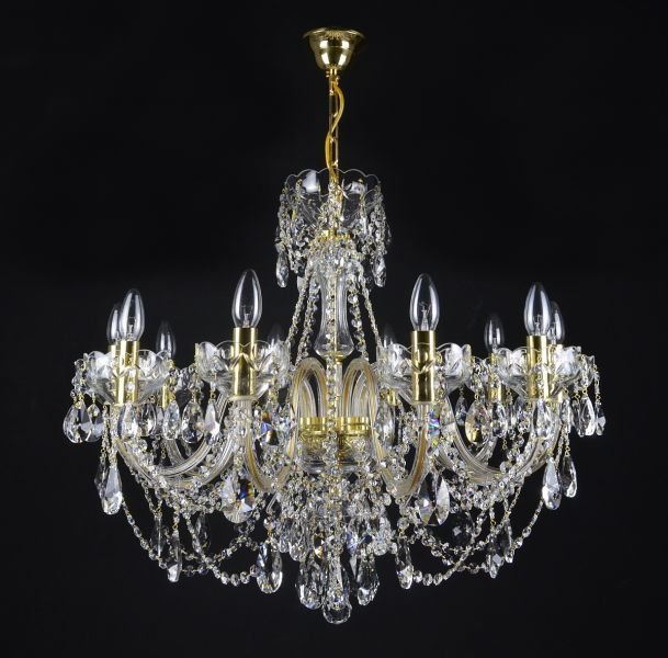 Zenith 10 Crystal Glass Chandelier (Alpha Gold/Silver) - Wranovsky - Luxury Lighting BoutiqueWranovsky