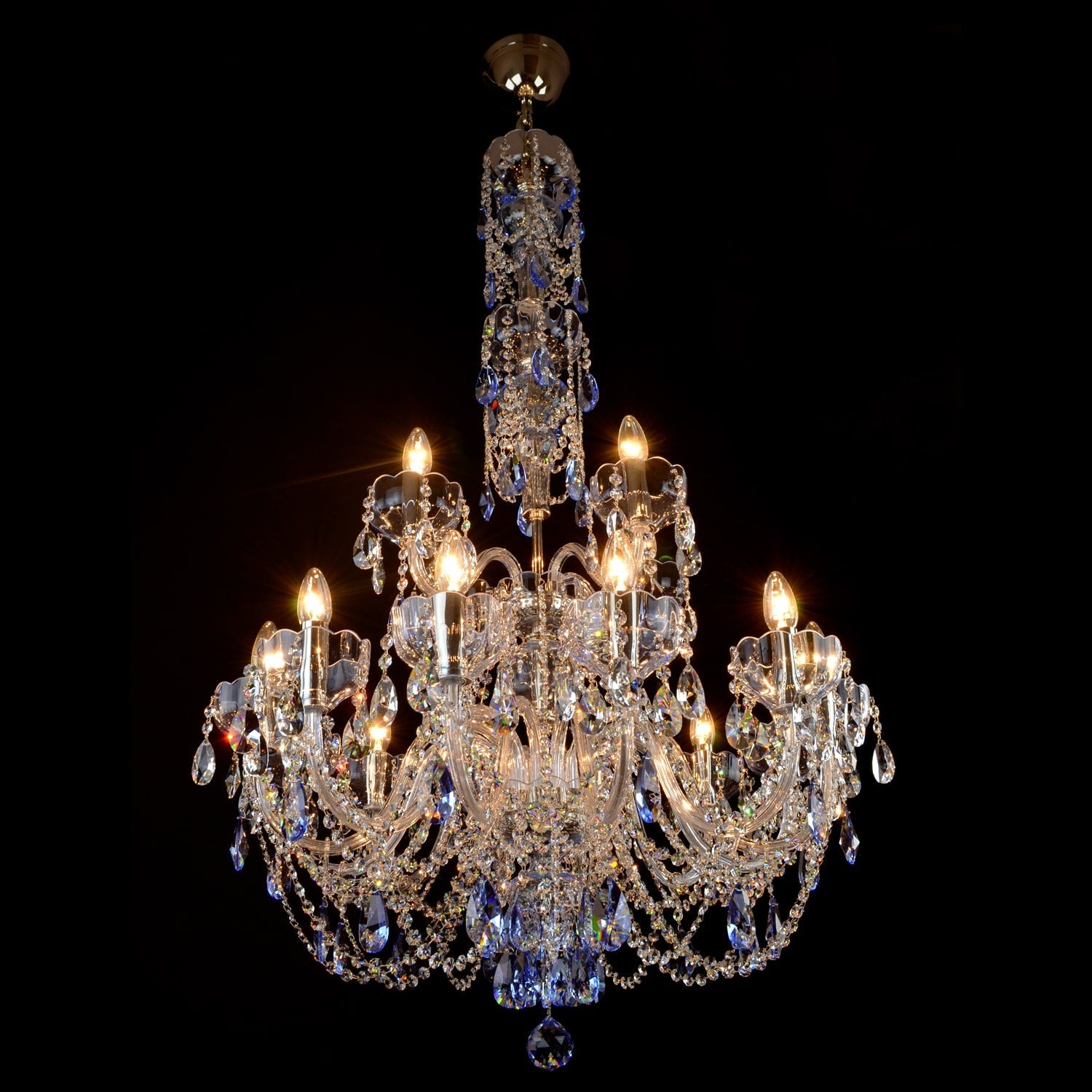 Zenith 16 Crystal Glass Chandelier - Wranovsky - Luxury Lighting Boutique