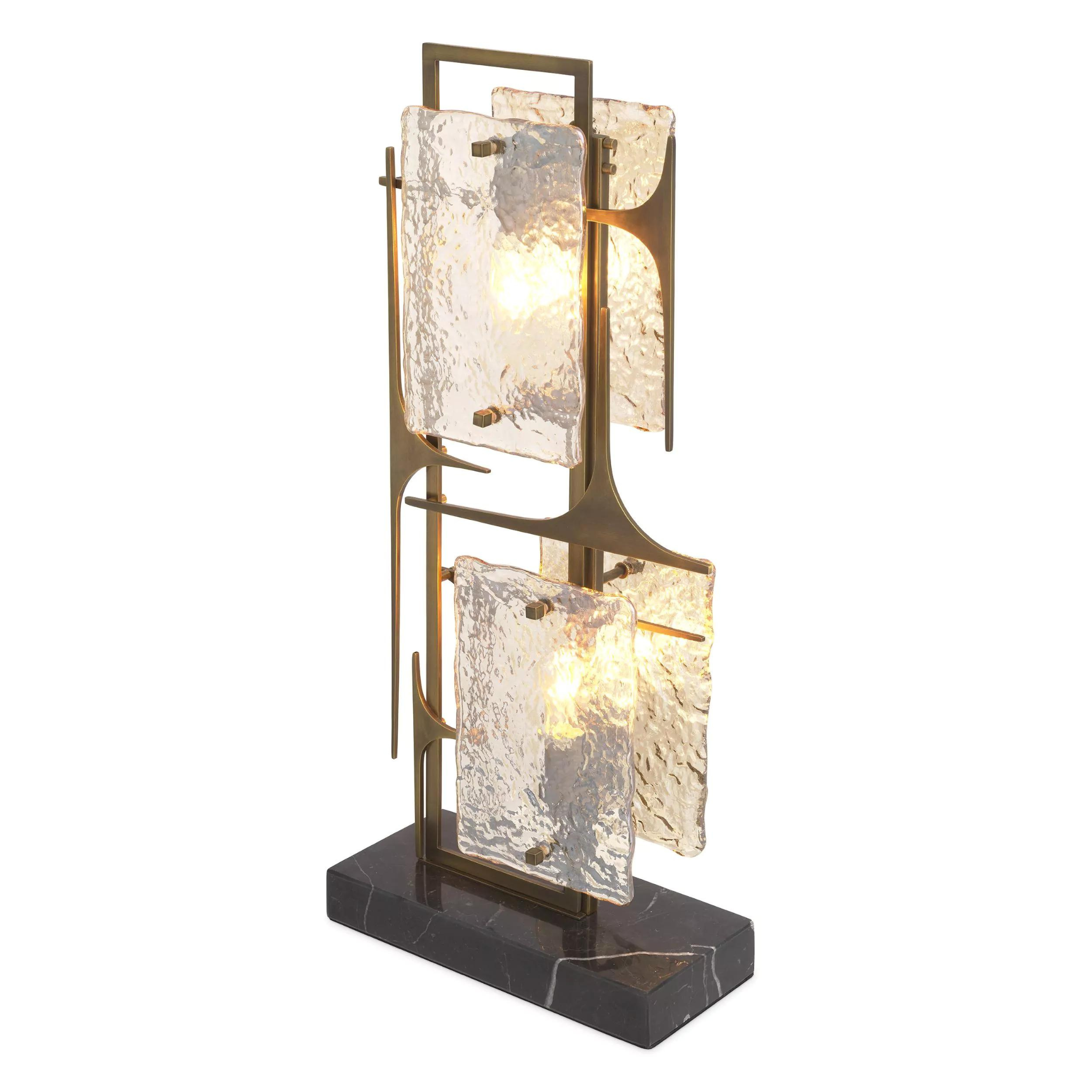 Zeno (Antique Brass Finish) Table Lamp - Eichholtz - Luxury Lighting Boutique