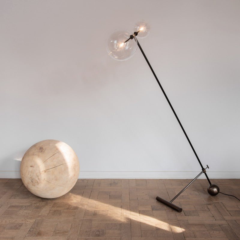 Zosia Brass Floor Lamp - Schwung - Luxury Lighting BoutiqueFloor LampSchwung