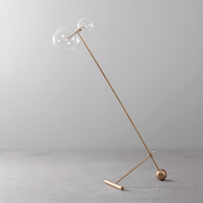 Zosia Brass Floor Lamp - Schwung - Luxury Lighting Boutique