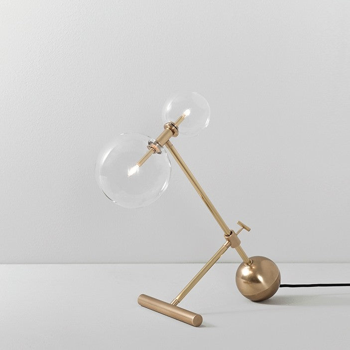 Zosia Brass Table Lamp - Schwung - Luxury Lighting Boutique