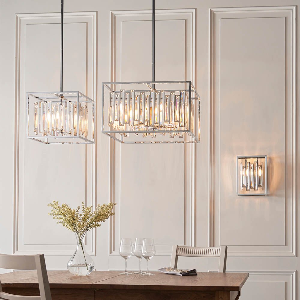 Acadia 4Lt Pendant – Endon - Luxury Lighting BoutiquePendant LampSignature