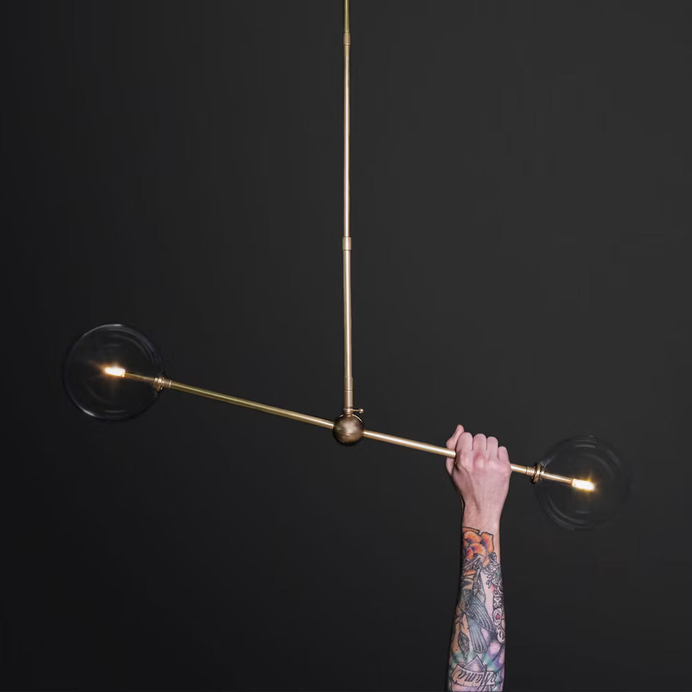 Schwung Balance 150 X 150 Pendant in Classic Bronze