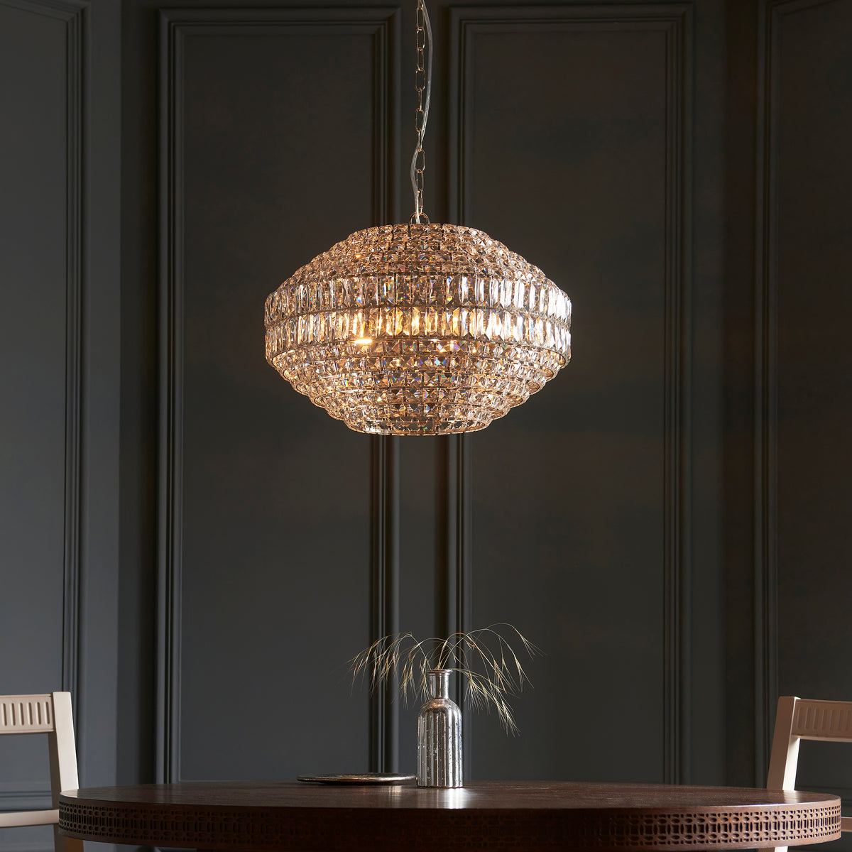 Beatrice 5Lt Pendant – Chrome/Crystal – Endon - Luxury Lighting BoutiquePendant LampSignature