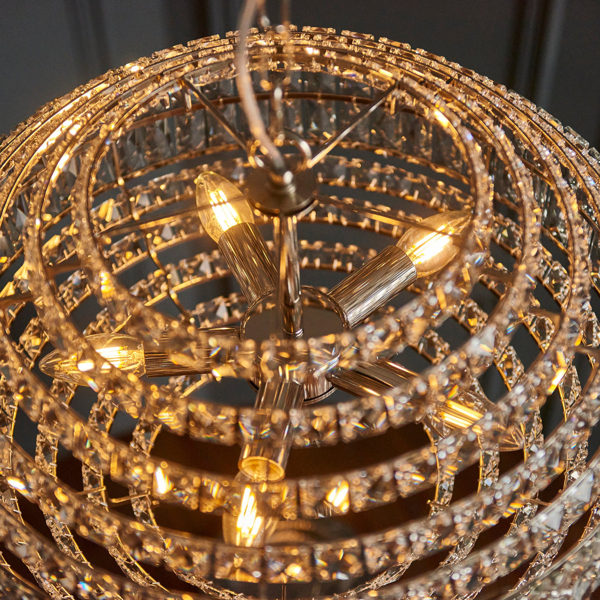 Beatrice 5Lt Pendant – Chrome/Crystal – Endon - Luxury Lighting BoutiquePendant LampSignature