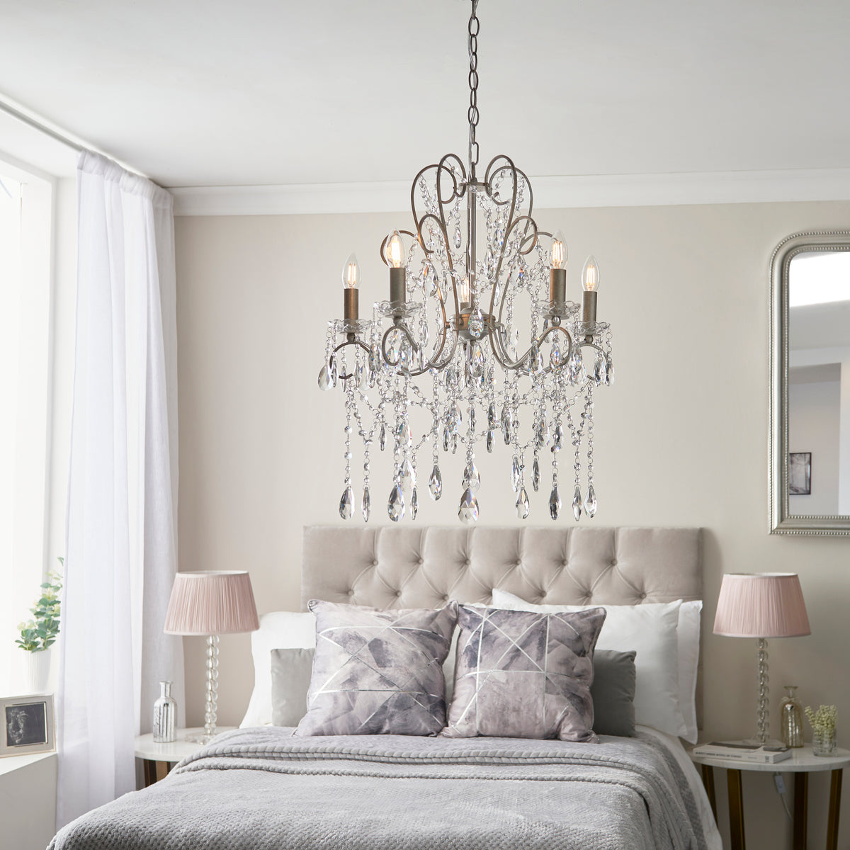 Berkley 5Lt Pendant – Endon - Luxury Lighting BoutiqueChandelierSignature