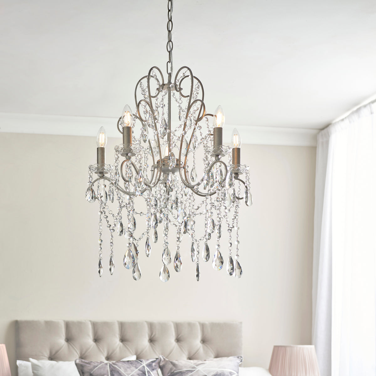 Berkley 5Lt Pendant – Endon - Luxury Lighting BoutiqueChandelierSignature