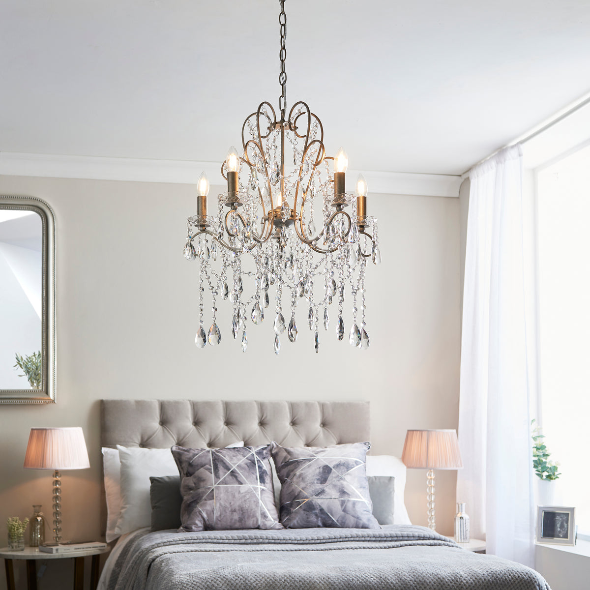 Berkley 5Lt Pendant – Endon - Luxury Lighting BoutiqueChandelierSignature