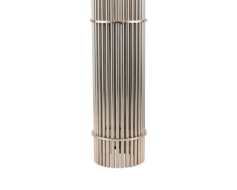 Bouquet Table Lamp by Liang & Eimil featuring a sculptural bound rod design with a polished nickel finish