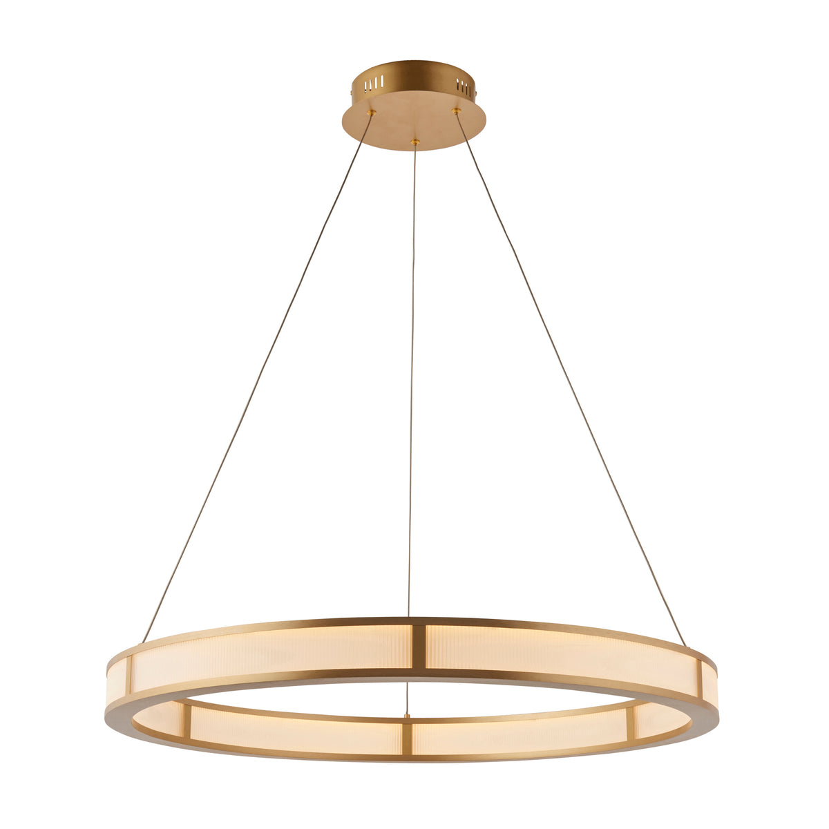Classic Ribbed Hoop Pendant – Endon - Luxury Lighting BoutiquePendant LampLuxury Lighting Boutique