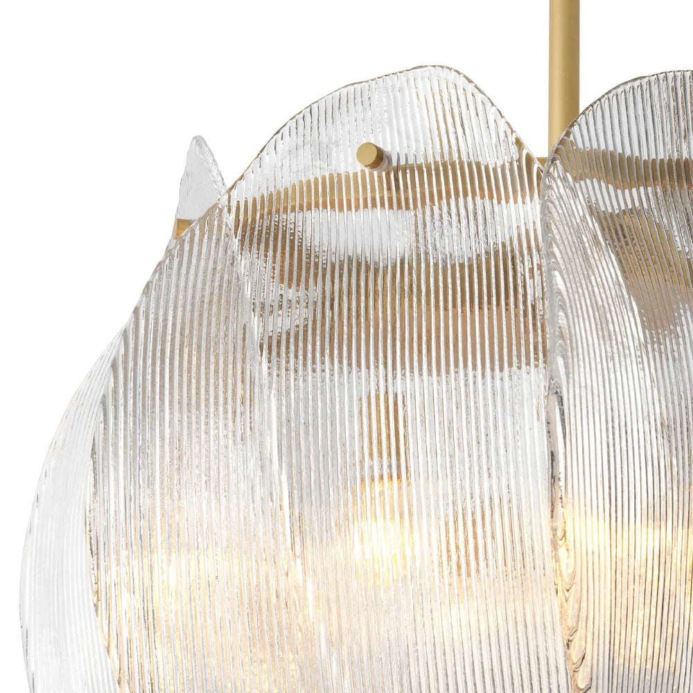Hibis L Chandelier inspired by ancient botanical forms and architectural ornamentation