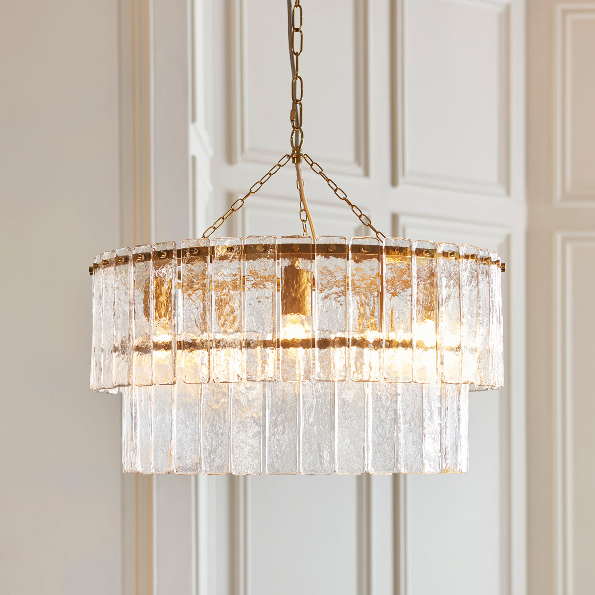 Karine 5Lt Tiered Pendant – Endon - Luxury Lighting BoutiqueChandelierSignature