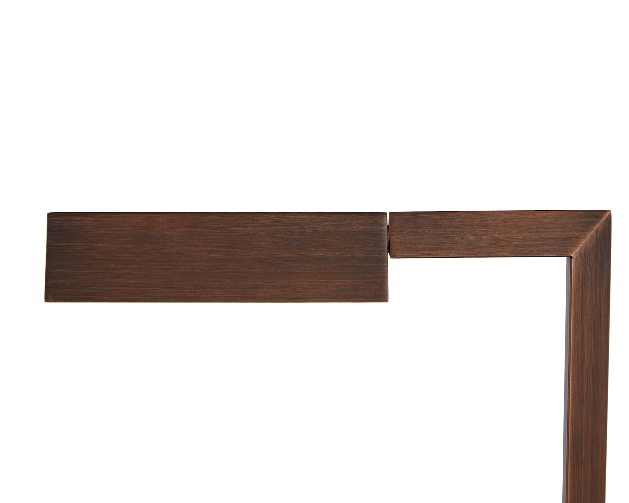 Karl Reading Floor Lamp by Liang & Eimil featuring a tapered ash wood frame, bronze accents, and white linen shade
