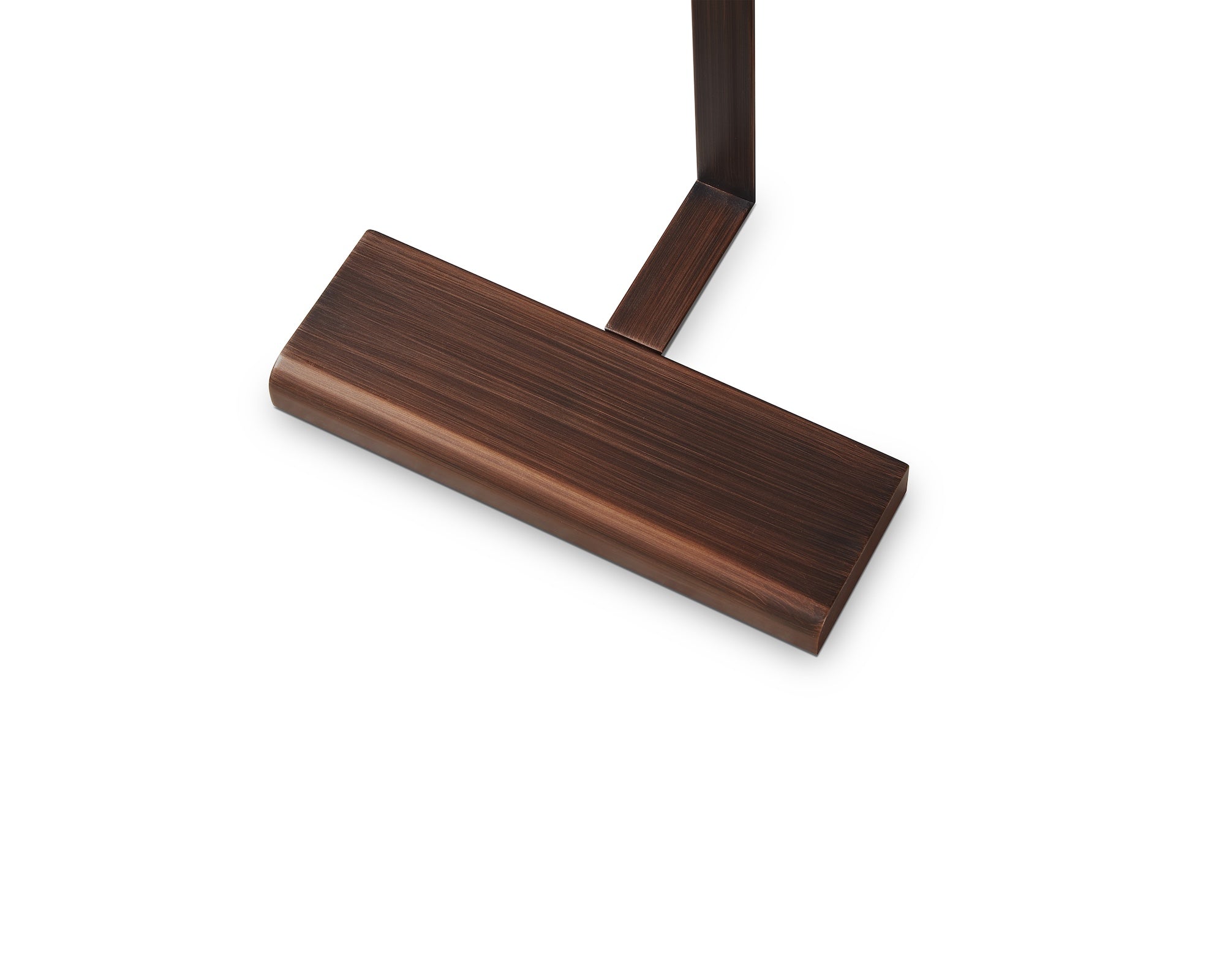 Karl Reading Floor Lamp by Liang & Eimil featuring a tapered ash wood frame, bronze accents, and white linen shade