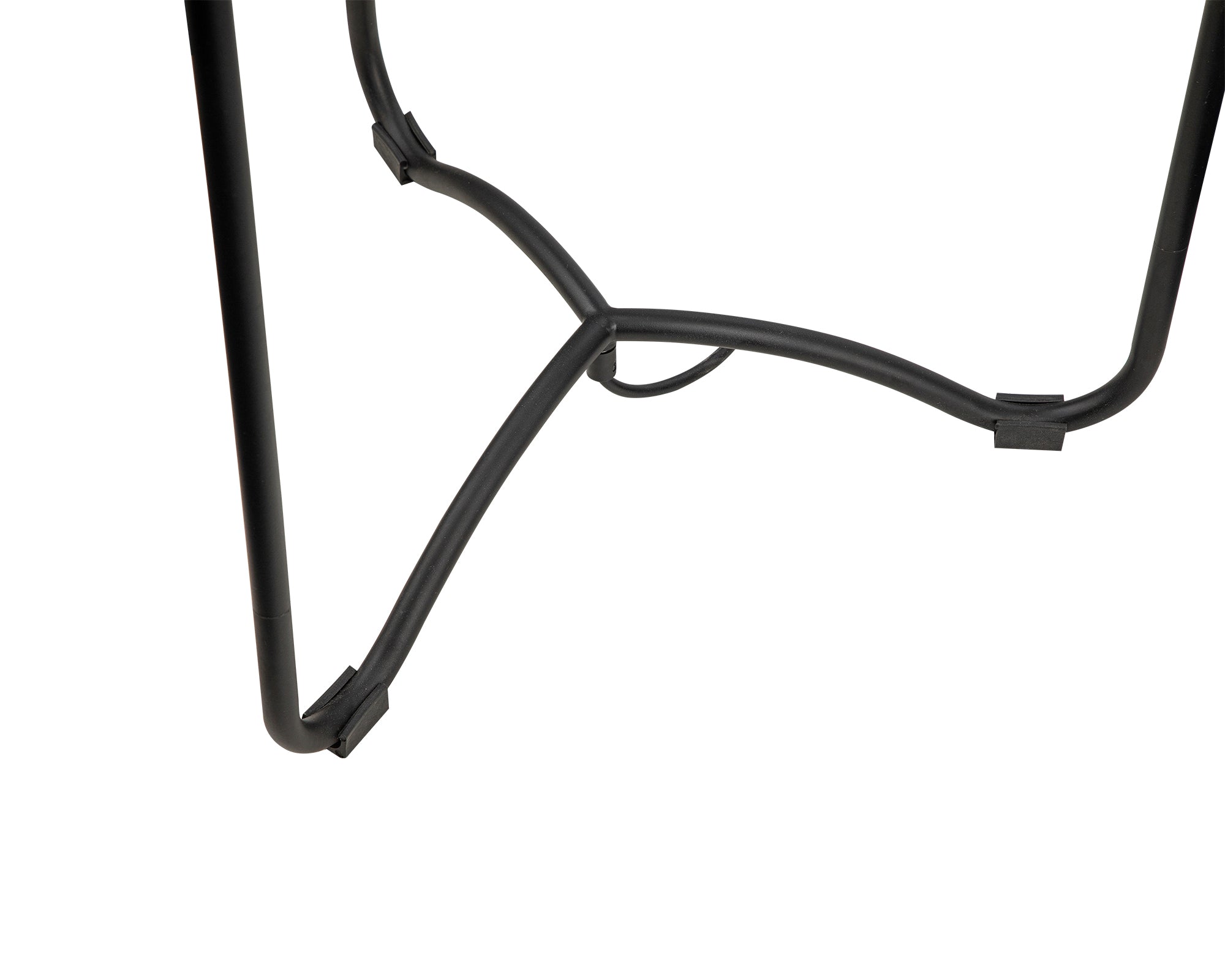 Langless Floor Lamp by Liang & Eimil featuring a matte black metal frame and white cotton shade