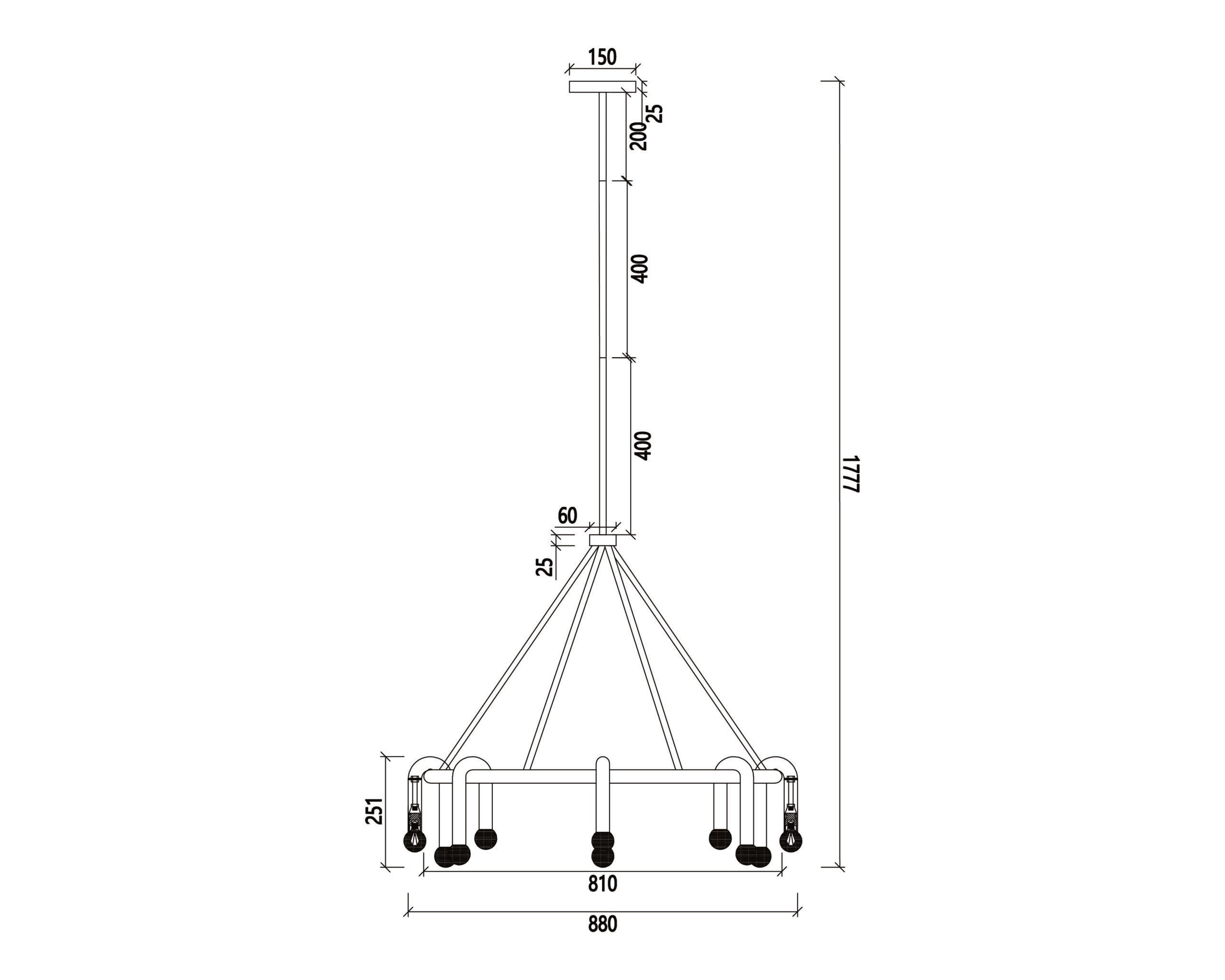 Melt 1 Pendant Lamp - Liang & Eimil featuring matt black and brushed brass finishes.