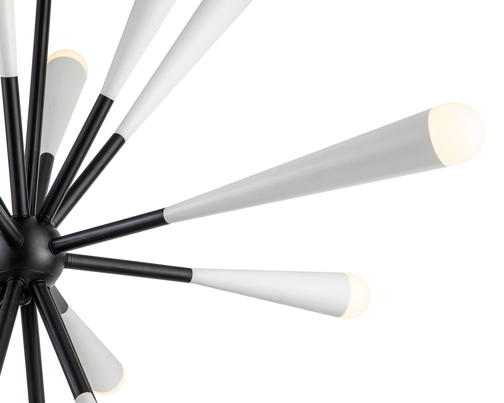 Pheonix Pendant Lamp - Liang & Eimil featuring a matt white and matt black sculptural design.