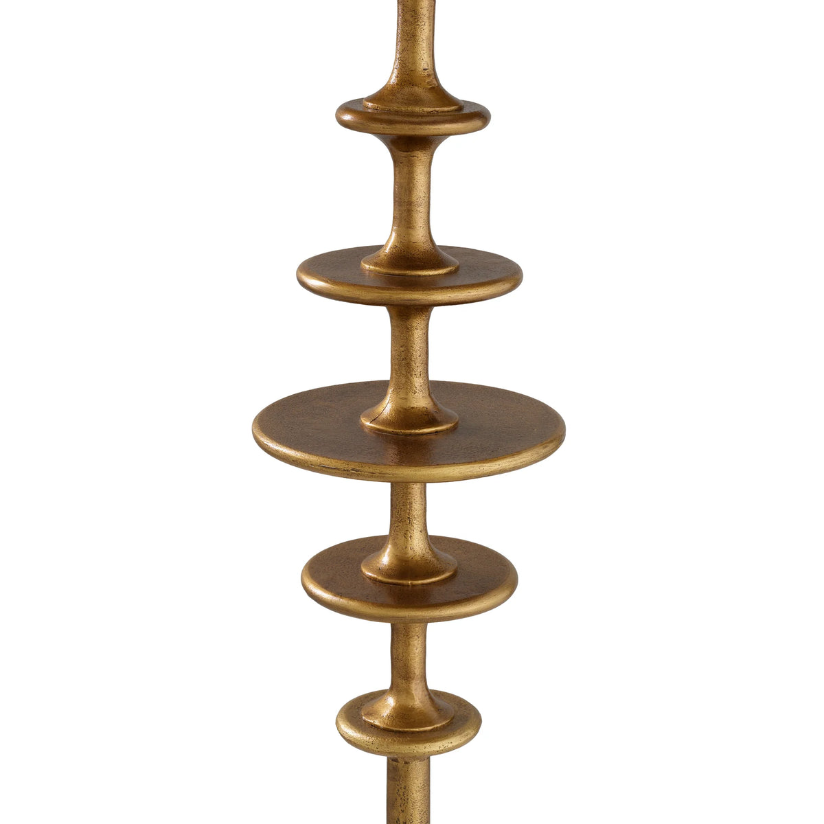 Sculptural Rosetti Floor Lamp combining bold geometric forms with luxurious materials