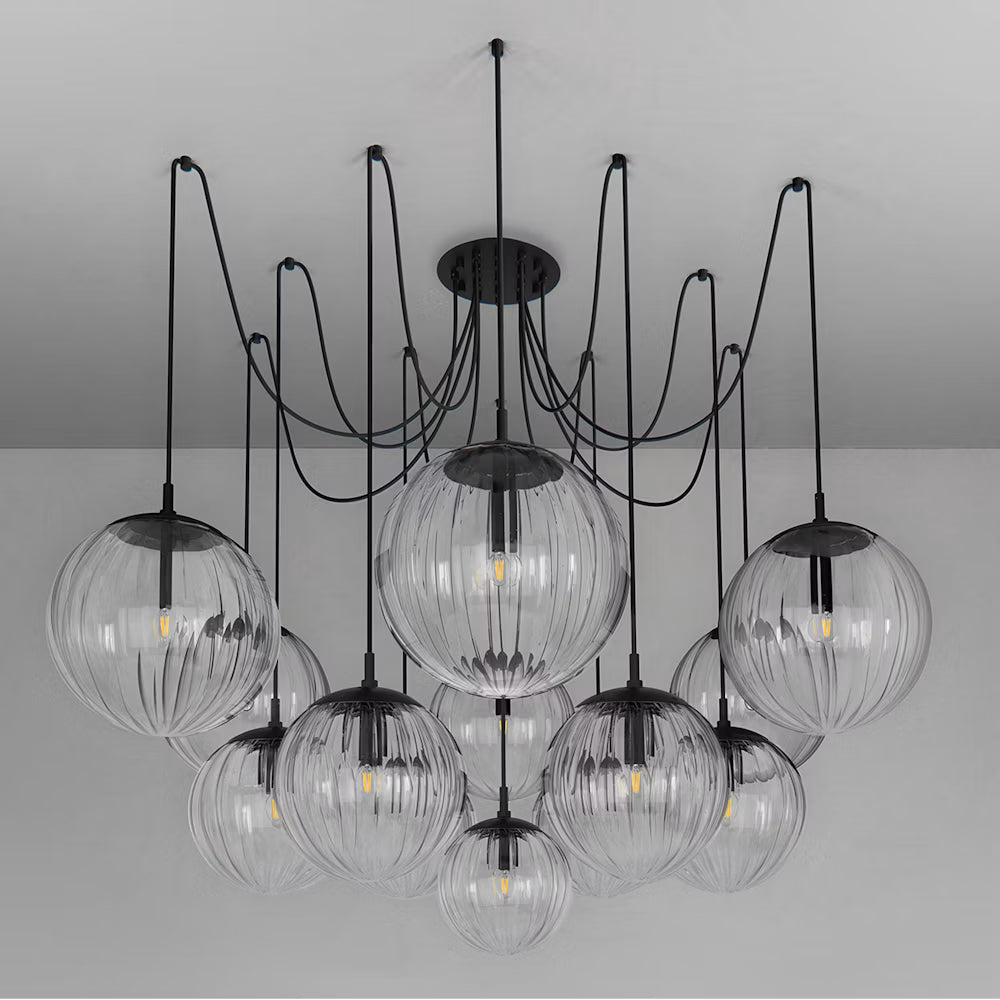 Schwung Spider B568 chandelier front view
