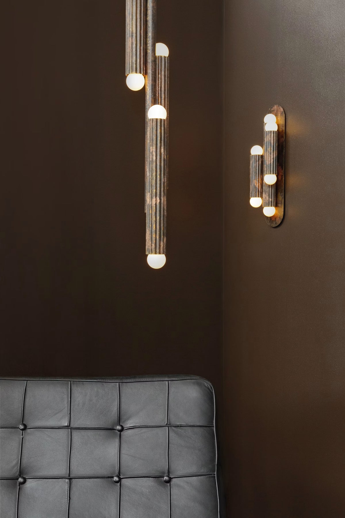 Vesta Triple 2 Wall Sconce / Flush Mount – Schwung