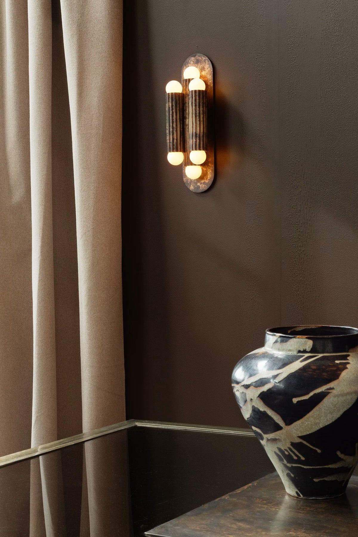 Vesta Triple Wall Sconce / Flush Mount – Schwung
