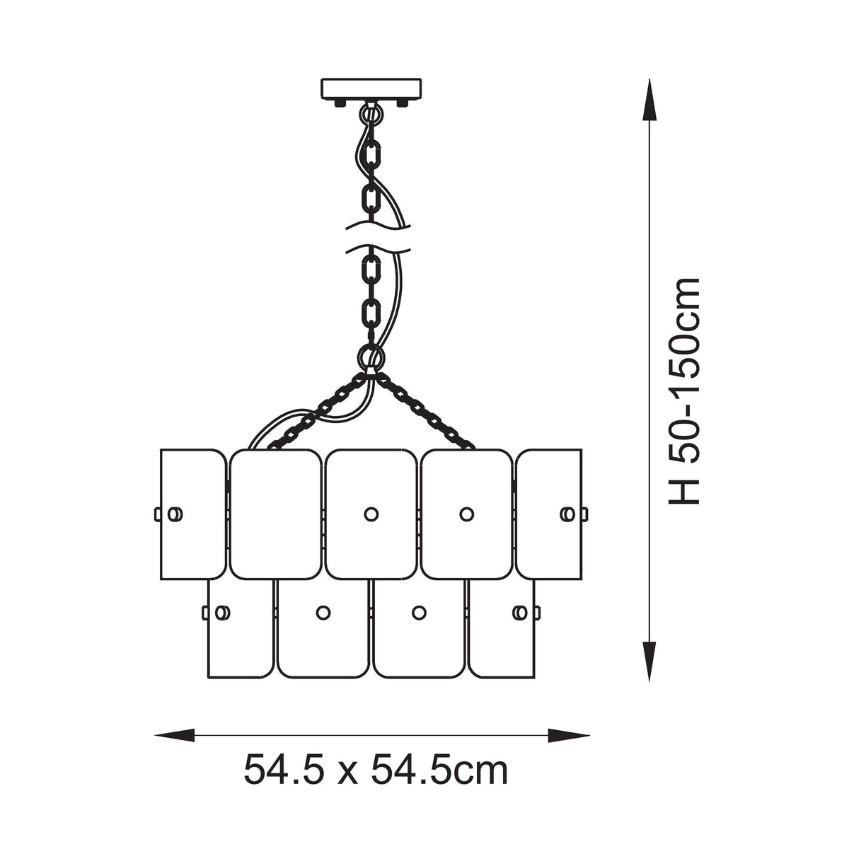 Venice 6Lt Pendant – Endon - Luxury Lighting BoutiquePendant LampSignature