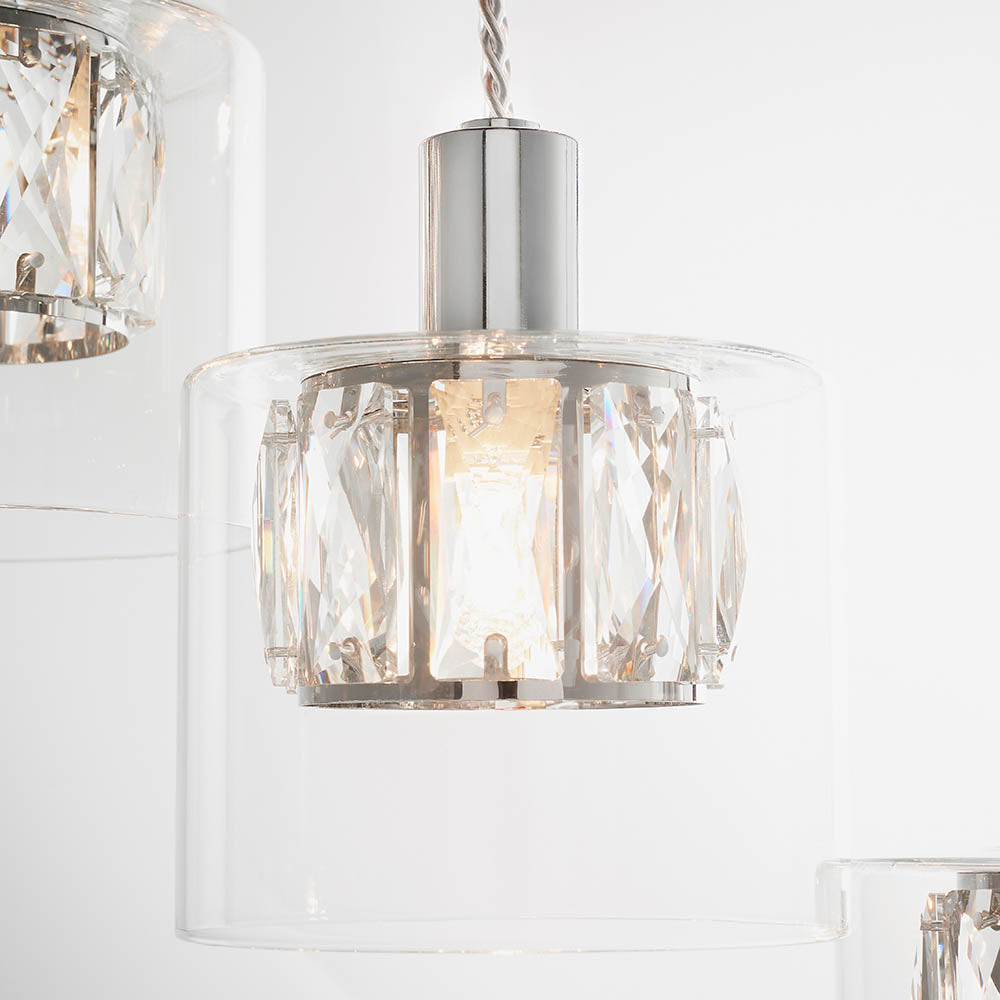Close-up showcasing the refined polished chrome metalwork