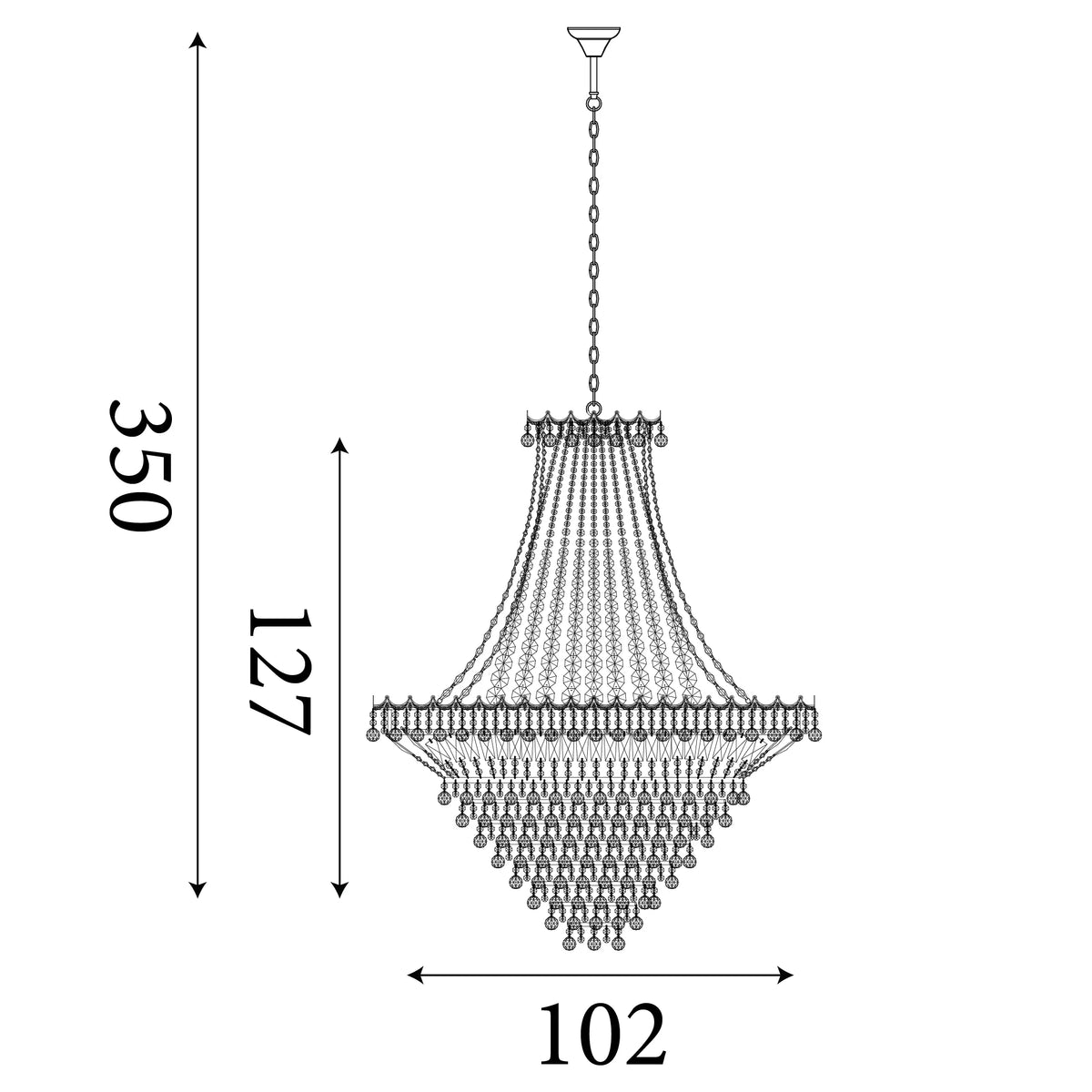Versailles 19Lt Chandelier – Searchlight - Luxury Lighting BoutiqueChandelierSignature
