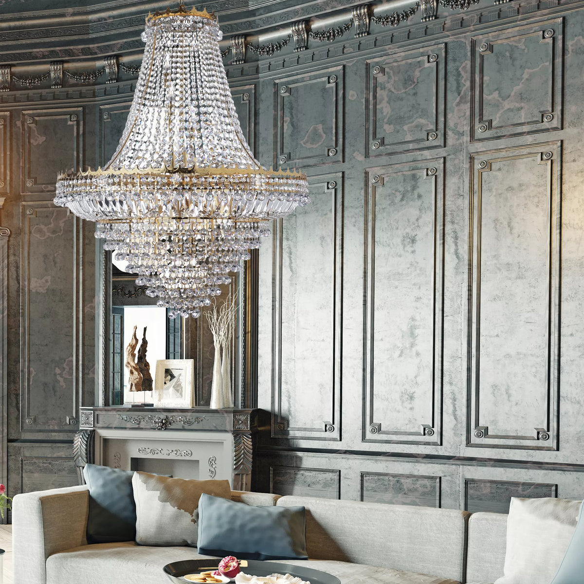 Versailles 19Lt Chandelier – Searchlight - Luxury Lighting BoutiqueChandelierSignature