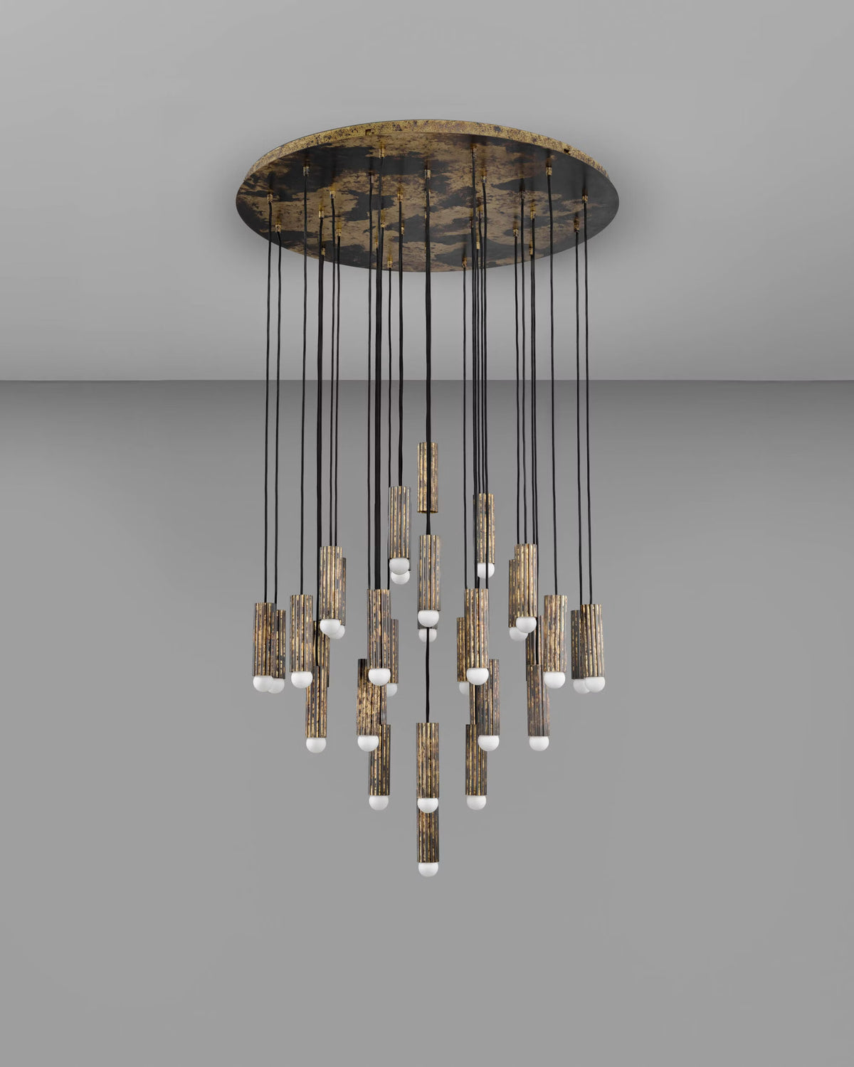 Schwung Vesta Cluster 32 Chandelier LED light detail