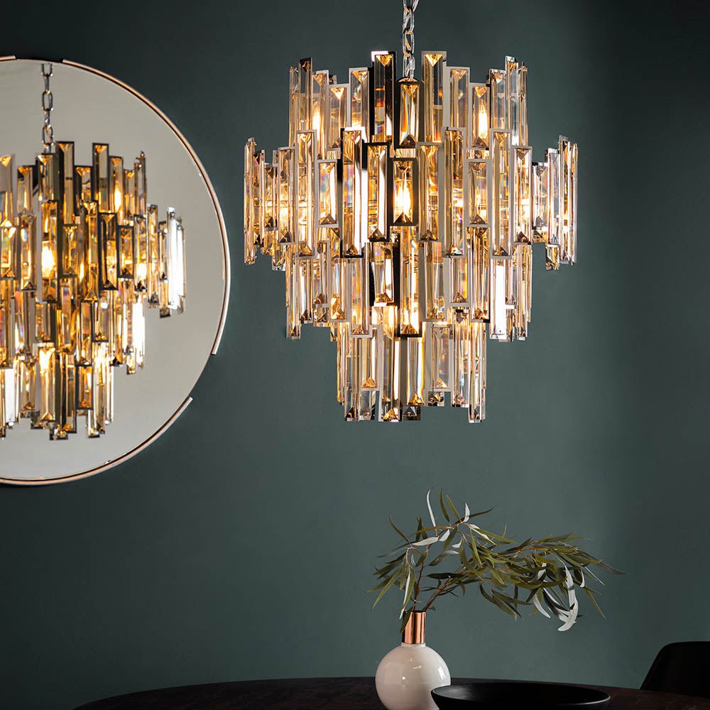 Viviana 12Lt Pendant – Endon - Luxury Lighting BoutiquePendant LampSignature