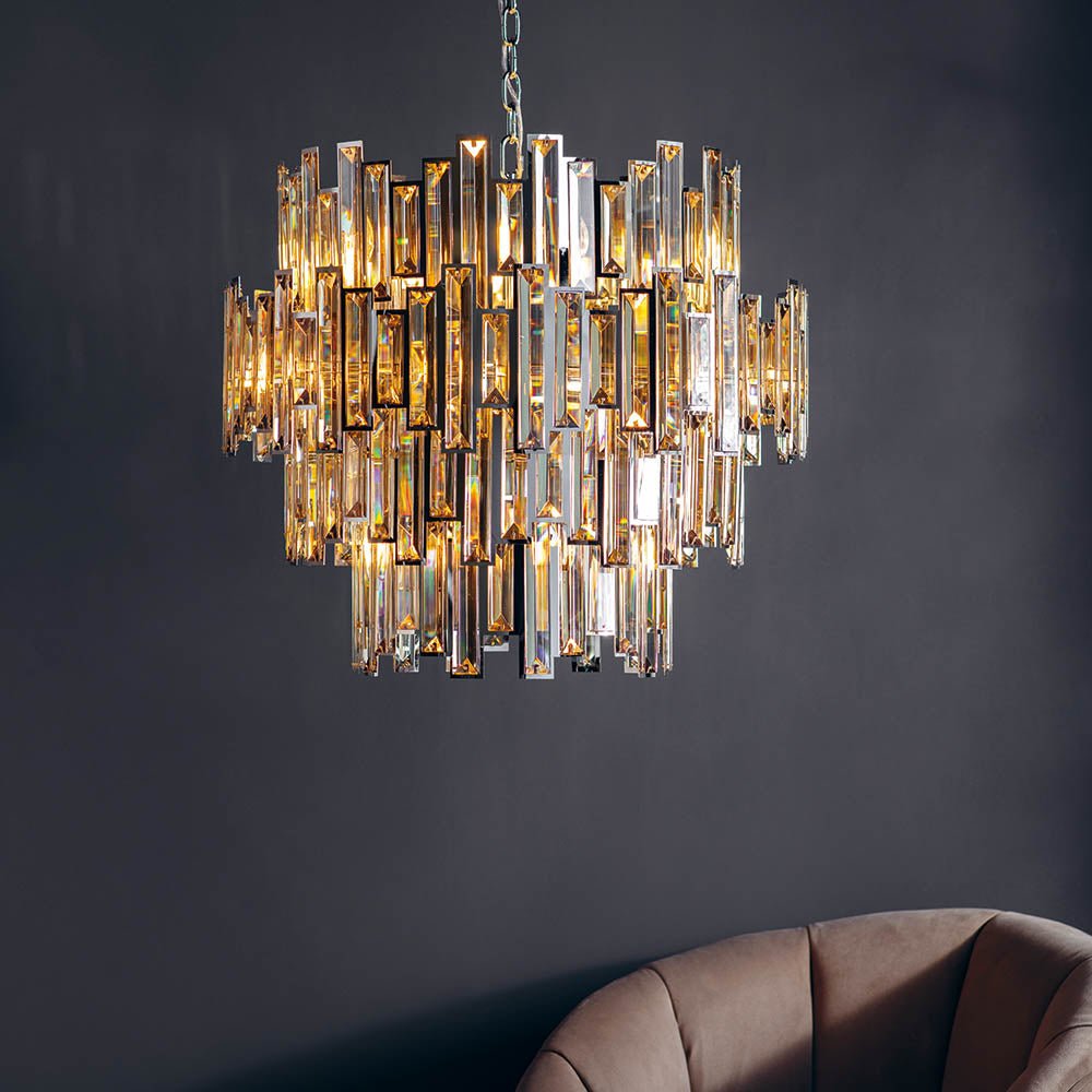 Viviana 15Lt Pendant – Endon - Luxury Lighting BoutiqueChandelierSignature