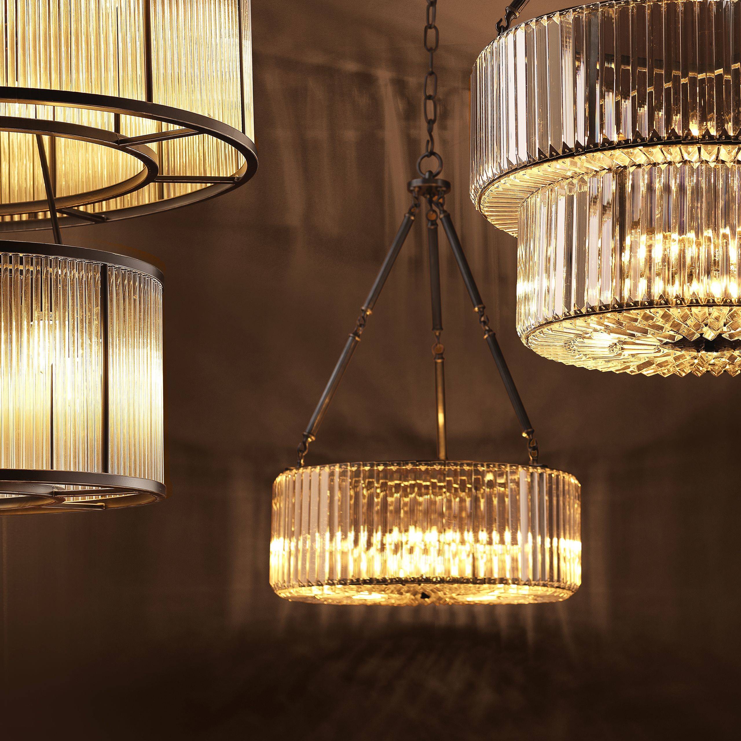 Infinity Modern Chandelier - Gunmetal | Nickel - Eichholtz - Luxury Lighting BoutiqueCeiling LightEichholtz