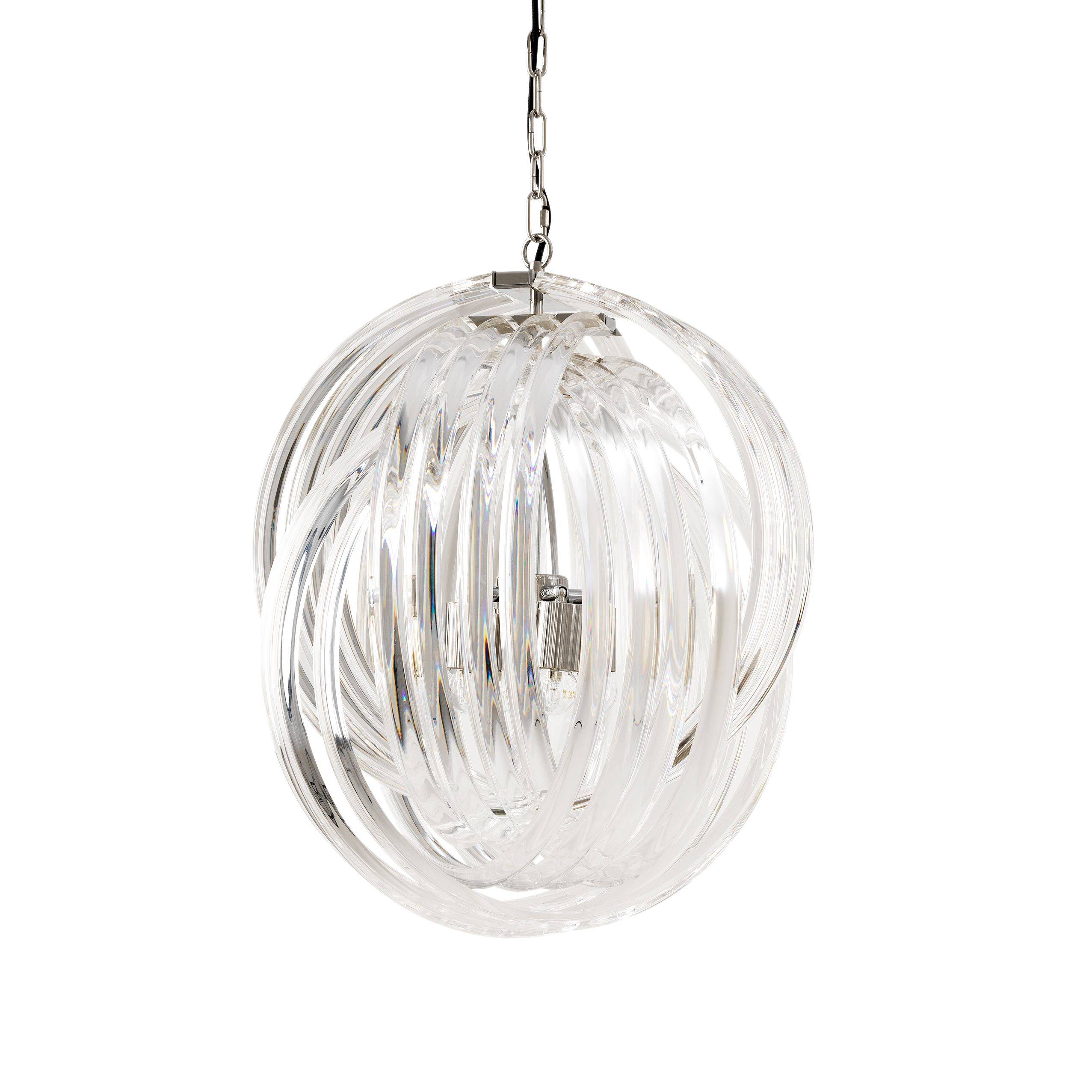 Marco Polo M Modern Chandelier - Nickel - Eichholtz - Luxury Lighting BoutiqueCeiling LightEichholtz