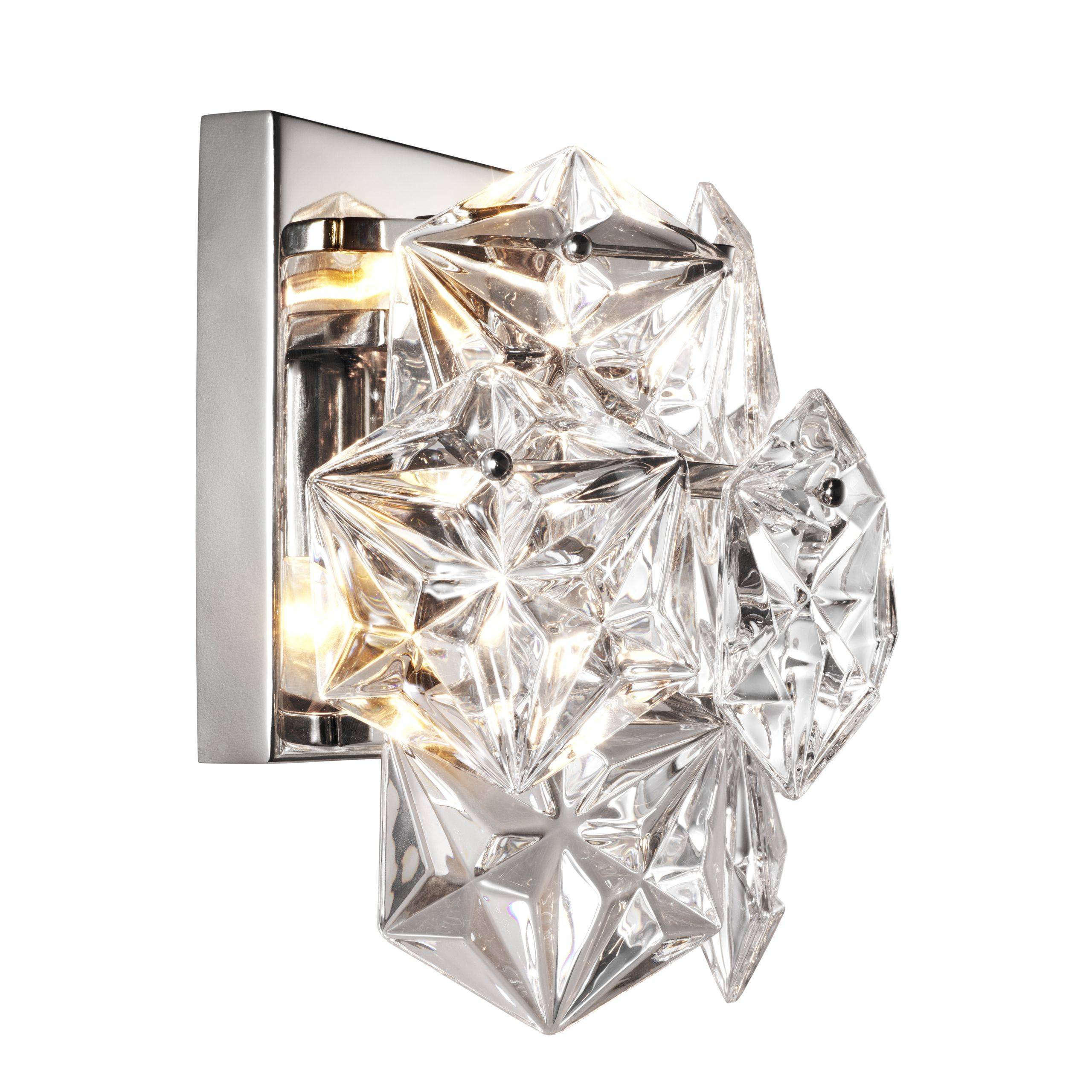 Hermitage Glass Wall Lamp - Nickel - Eichholtz - Luxury Lighting BoutiqueWall LightsEichholtz
