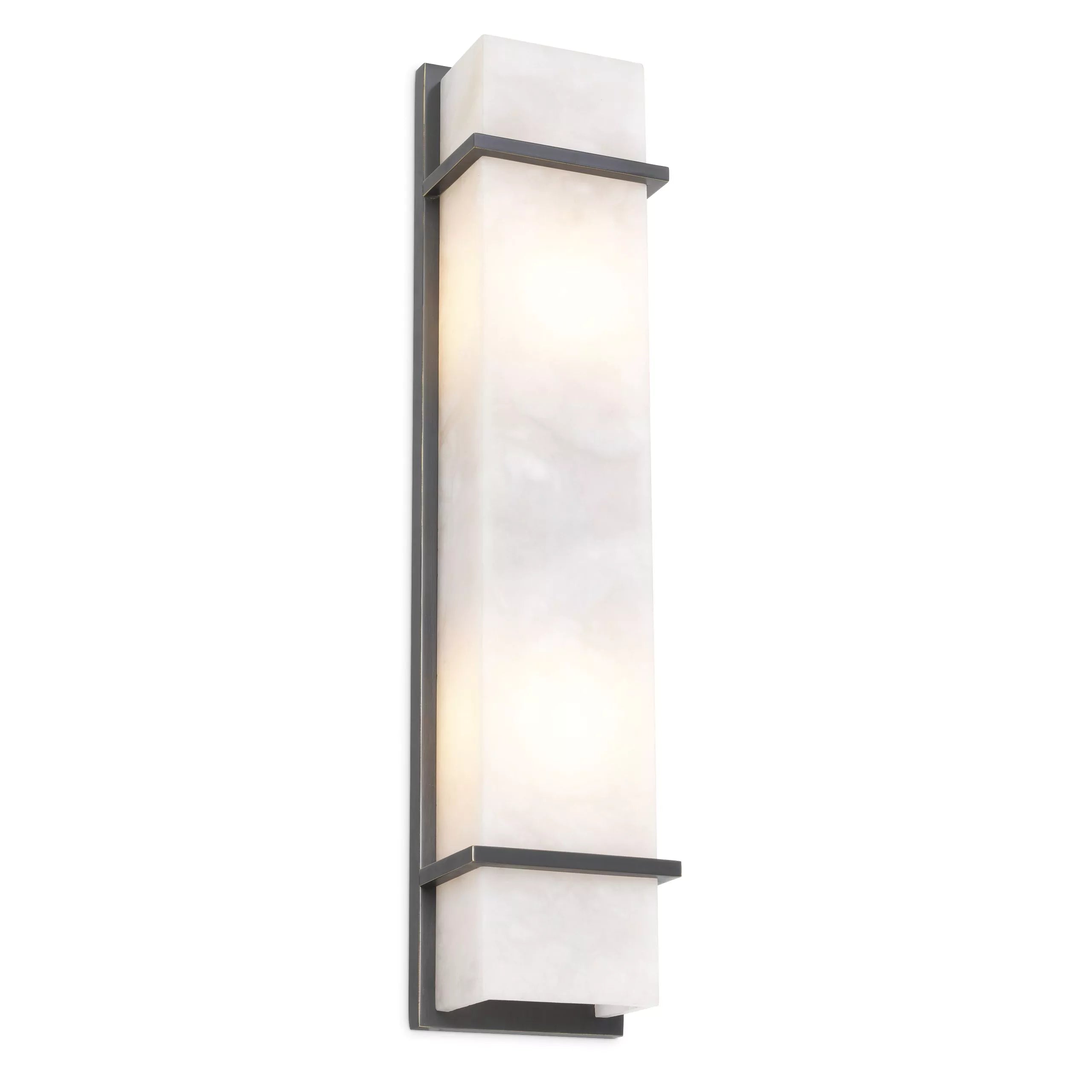 Spike L Wall Lamps - (Alabaster | bronze highlight finish) - Eichholtz - Luxury Lighting Boutique