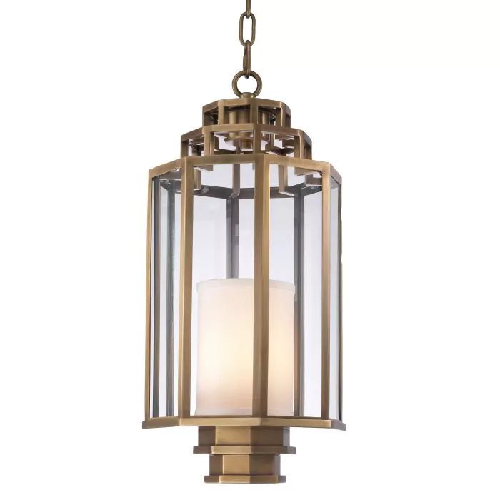 Monticello S Lantern - Antique Brass - Eichholtz - Luxury Lighting BoutiqueHall LanternEichholtz