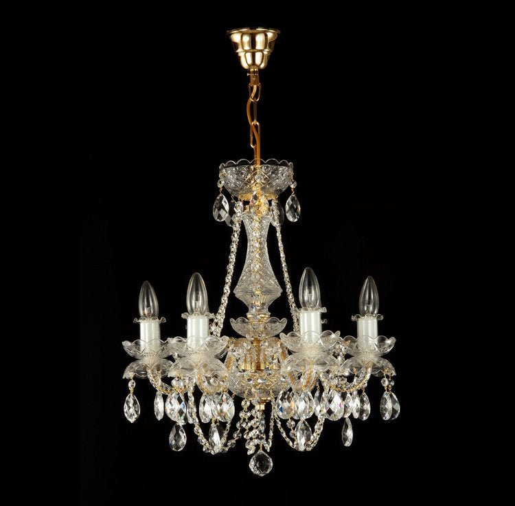 Position 6 Crystal Chandelier (Gold/Silver) - Wranovsky - Luxury Lighting BoutiqueWranovsky