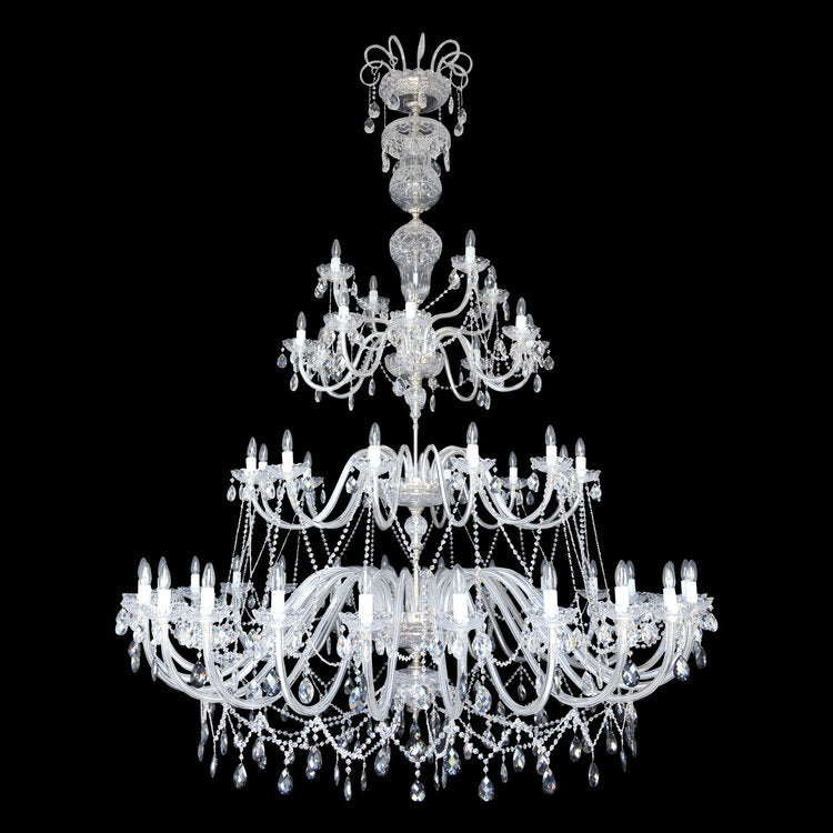 Exalté 48 Crystal Chandelier (Gold/Silver) - Wranovsky - Luxury Lighting Boutique