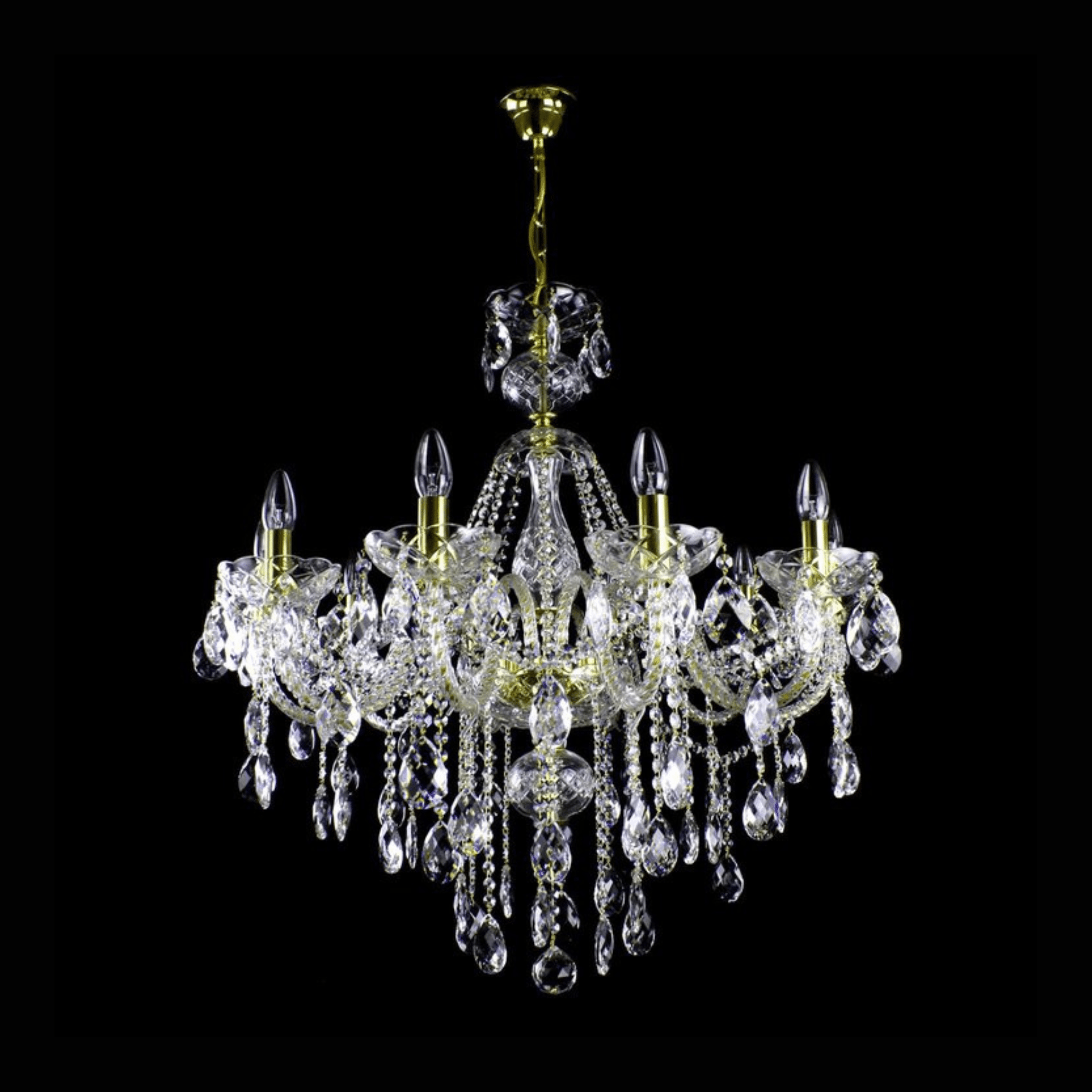 Raindrop 10 Crystal Glass Chandelier - Wranovsky - Luxury Lighting BoutiqueTraditional Crystal ChandeliersWranovsky