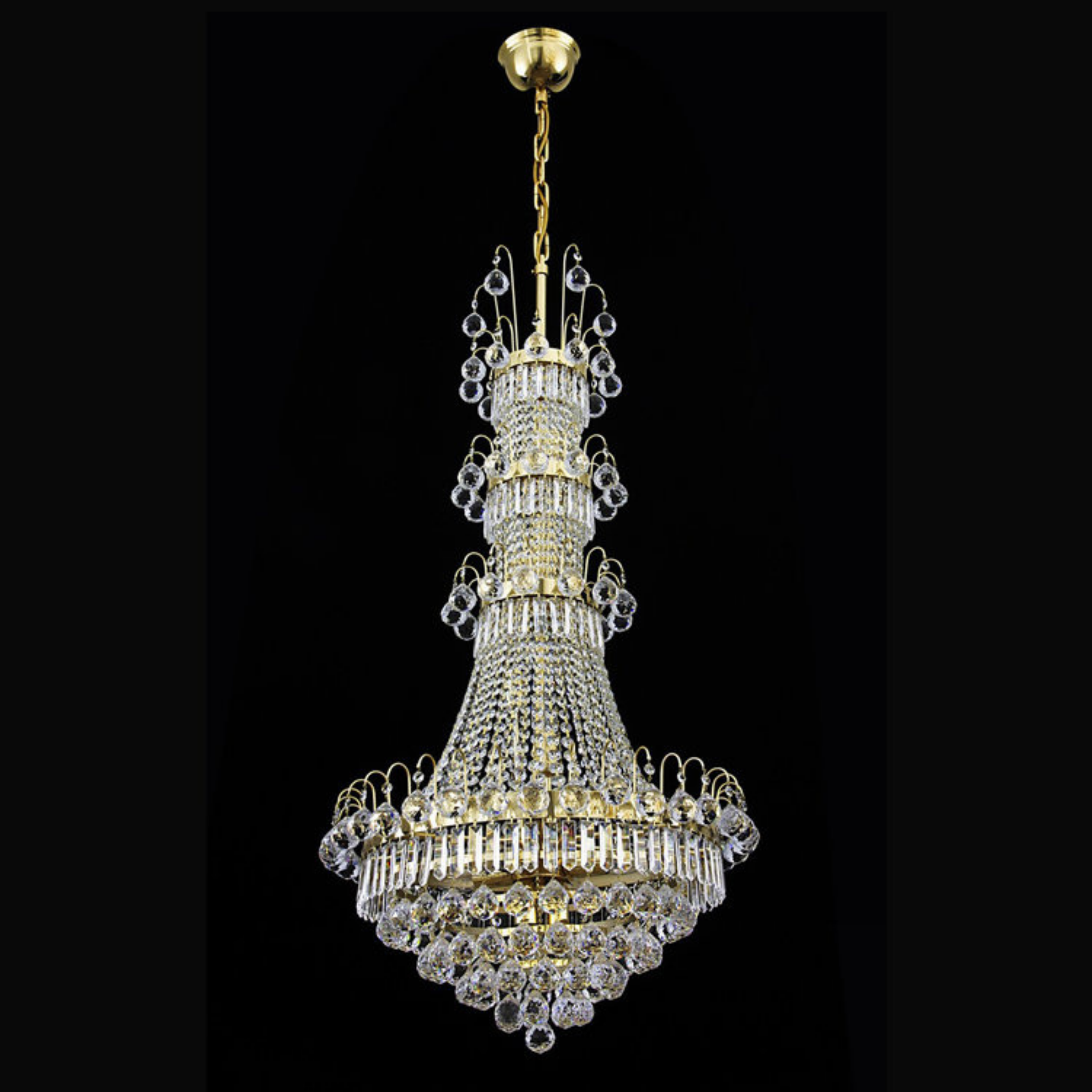Orion 9 Crystal Glass Chandelier - Wranovsky - Luxury Lighting Boutique