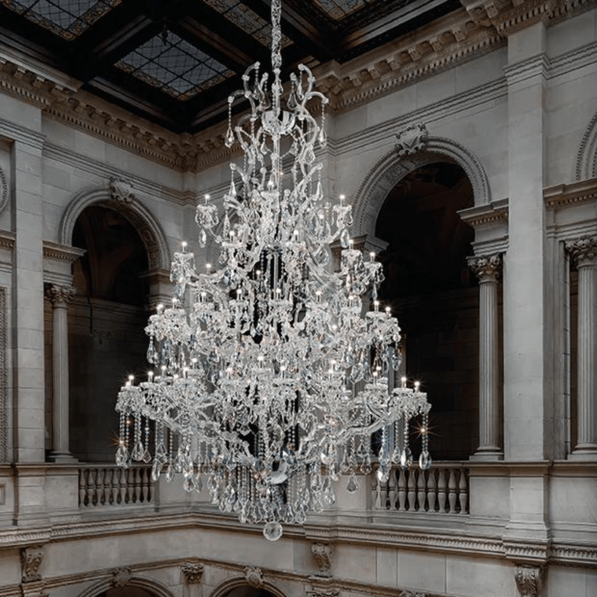 Maria Theresa 35/65 Light Crystal Glass Chandelier (M/L) - Masiero VE 907 - Luxury Lighting BoutiqueTraditional Crystal ChandeliersMasiero