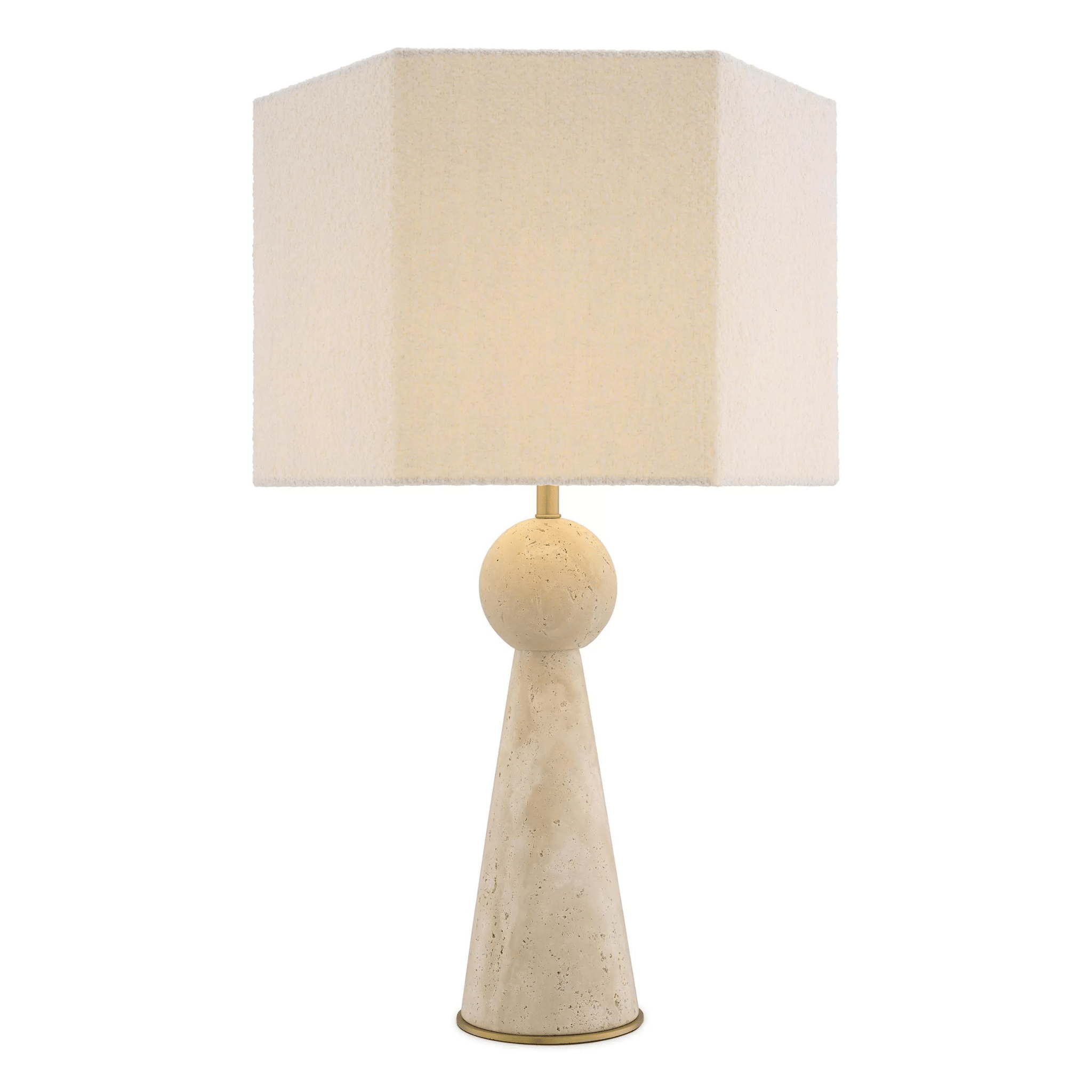 Novak Table Lamp - Travertine - Eichholtz - Luxury Lighting BoutiqueTable LampEichholtz