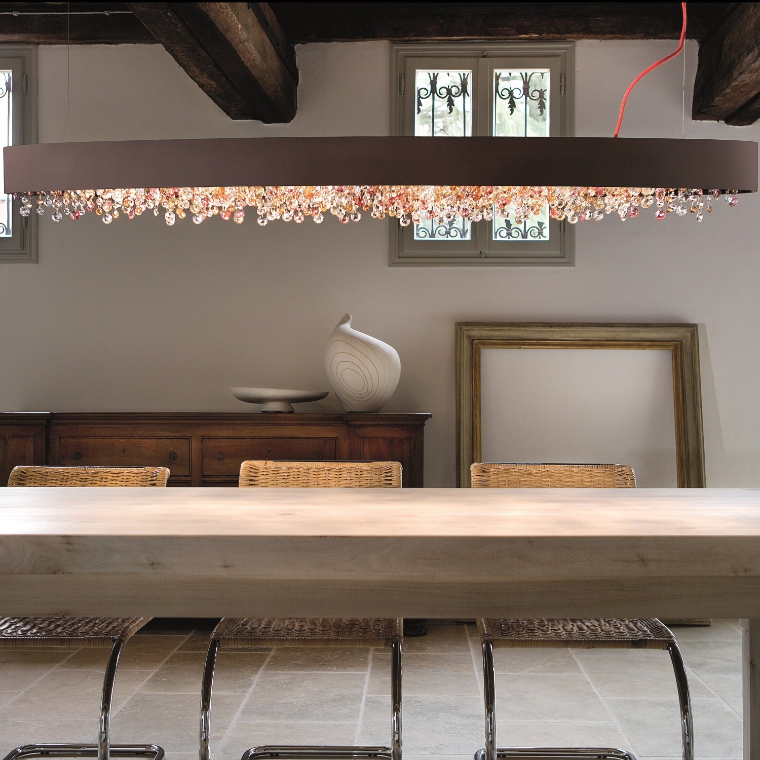 Olà S6 OV 160 | 6-Light Modern Chandelier - Masiero - Luxury Lighting Boutique