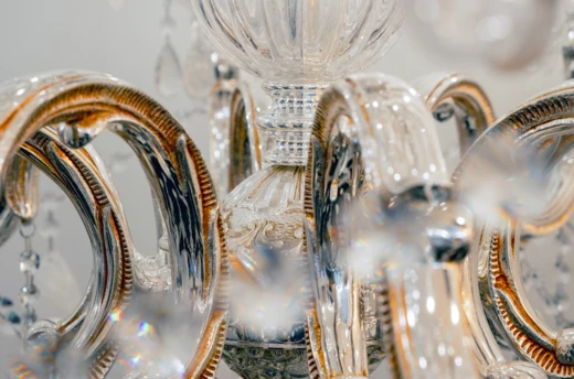 Close-up of a Luxury Lighting Boutique chandelier.