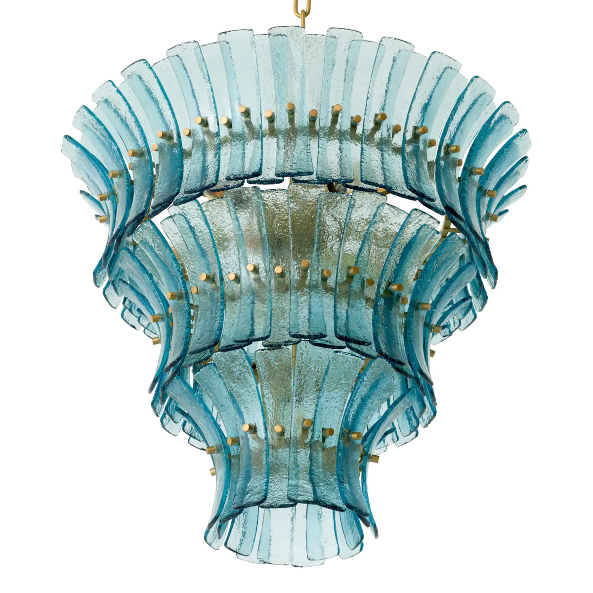 Toscano Chandelier - Brass & Blue - Eichholtz