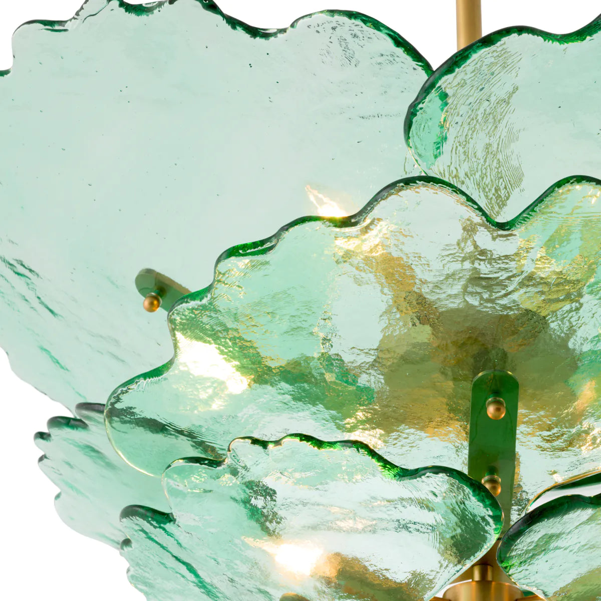 Florina Chandelier - Brass & Green - Eichholtz