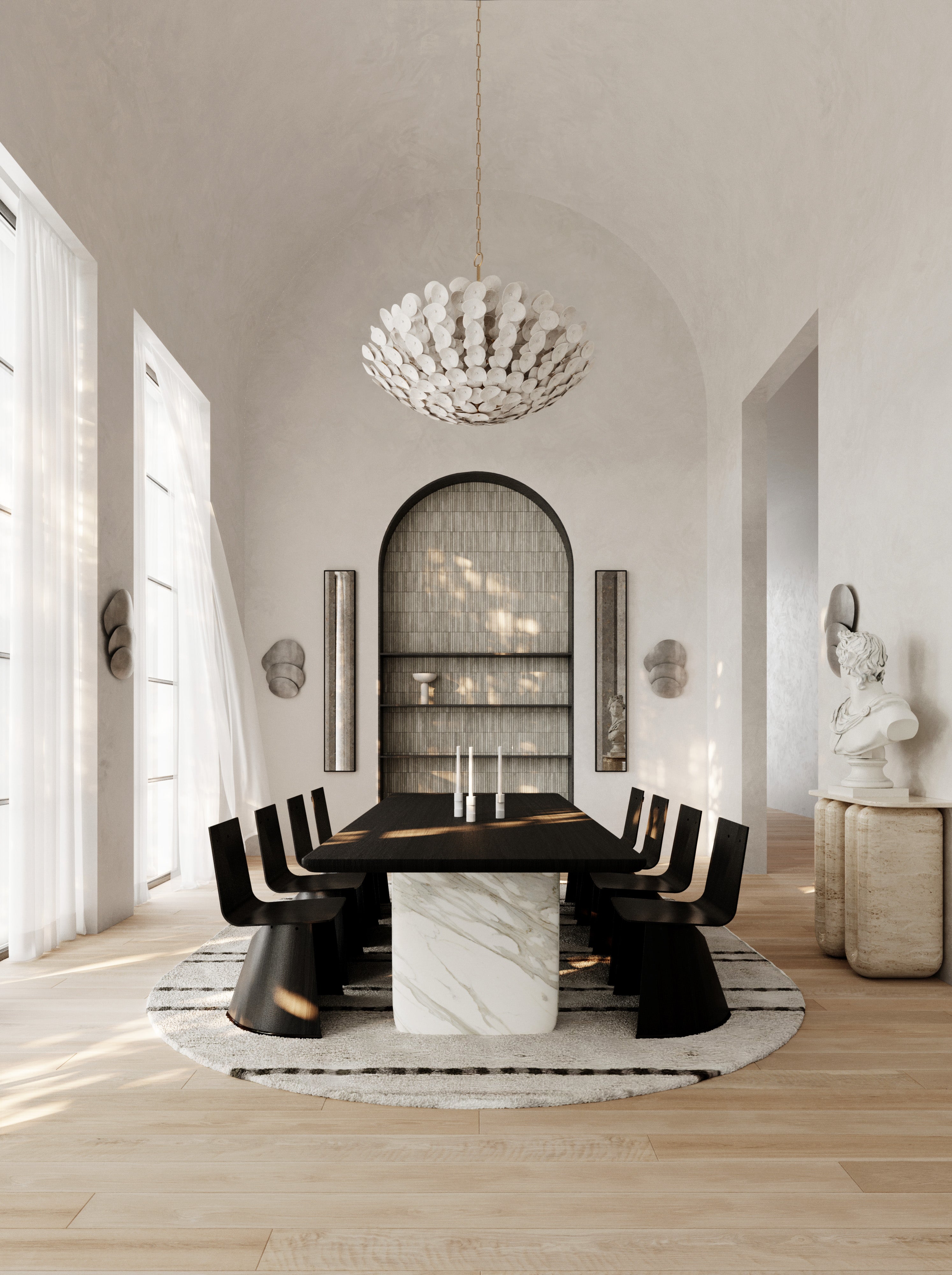 AIMI Chandelier - 356-49-VGL-CE - Corbett Lighting